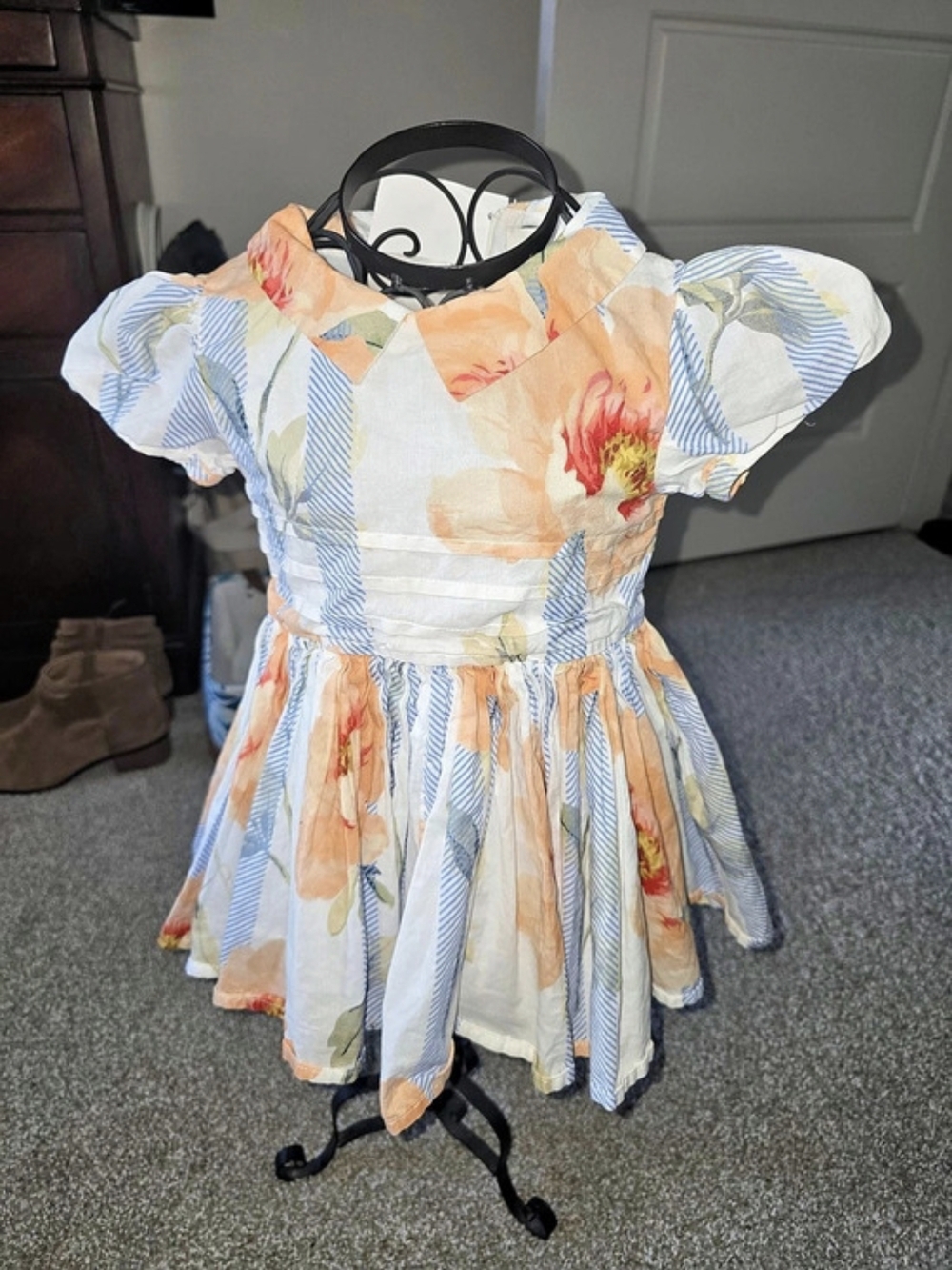 morley Girls Floral Cotton Dress Size 2